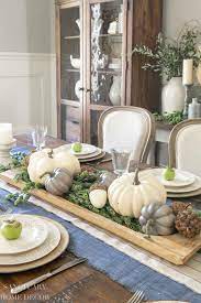 ideas for setting a neutral fall table