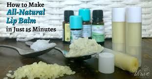 how to make all natural lip balm in