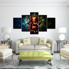 Canvas Painting India God Ganesha 5