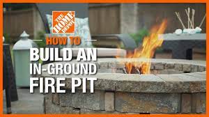 how to build an in ground fire pit