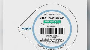 nationwide recall of milk of magnesia