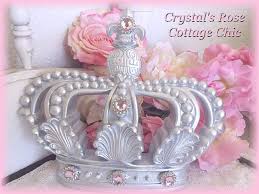 Silver Crown With Pink Rhinestones