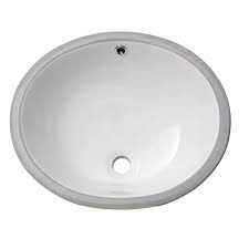 Besides its streamlined appearance, homeowners tend to enjoy it because it makes cleanup easier: Buy Oval Undermount Bathroom Sink Mocoloo 19 X16 Bathroom Sink Modern Pure White Oval Shape Porcelain Ceramic Lavatory Vanity Top Basin Single Bowl Install Under The Counter Online In Indonesia B088kfz8jh