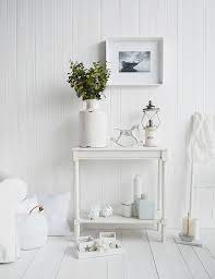 Hall White Console Table The White