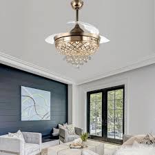 french gold retractable ceiling fan