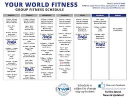 The Schedule Has Been Updated Your World Fitness 815 675 9999