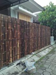 10 contoh pagar rumah keren sebagai bahan inspirasi kalian yang mau bikin pagar rumah. Jual Pagar Bambu Panel Termurah Di Solo Jual Dan Jasa Pembuatan Pagar Bambu Wulung Atau Bambu Hitam