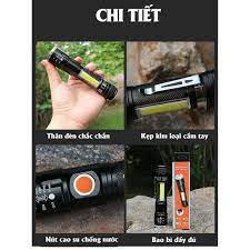 Đèn Pin Led Siêu Sáng Chip COB Sạc USB, Nam Châm Siêu Hút, Cho Thợ Sửa Ô  tô, Máy Móc Cơ Khí - Gắn Vào Xe Đạp - Đèn pin Nhãn hàng
