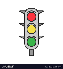 traffic lights color icon royalty free