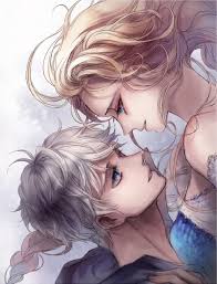 Résultat de recherche d'images pour "elsa et jack frost dessin"