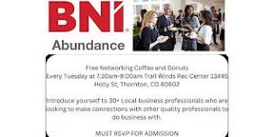 Networking, Coffee, and Donuts