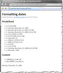 javascript date formatting net style