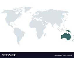 world map australia royalty free vector