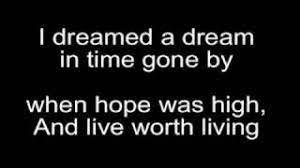 There was no ransom to. Susan Boyle I Dreamed A Dream Lyrics Youtube