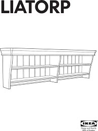 Ikea Liatorp Wall Bridging Shelf 57x19