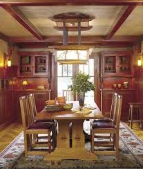 Welcome to most creative tables ideas.the main piece of any dining room is definitely the dining table. Bright And Cheery Rooms Inspired By Fall Colors Craftsman Dining Room Arts Crafts Style Arts And Crafts Interiors