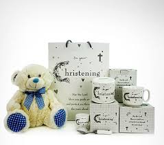 baby boy christening gift set