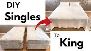 how to join two mattresses diy single