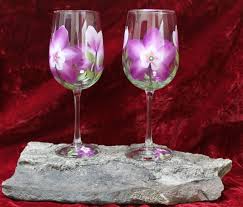 hand painted wine glasses colorado