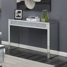 gillian rectangular sofa table silver