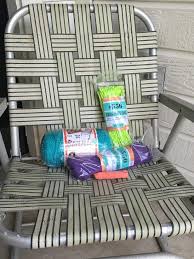how to macrame a vintage lawn chair