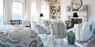 blue and white rooms decorating with