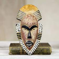 African Wood Mask Ghana S Happiness