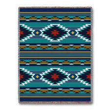 southwest cornflower throw blanket