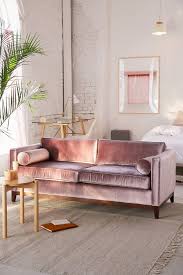 the wonderful pink velvet sofa for your