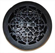 round cast iron heating register with