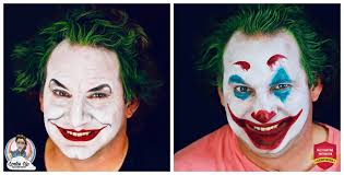 new joker halloween face paint tutorial