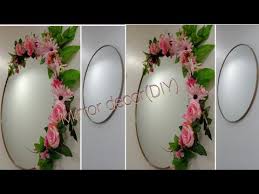 how to decorate round mirror with