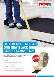 our new removable black carpet tape tesa