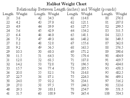 74 Reasonable Halibut Size Weight Chart
