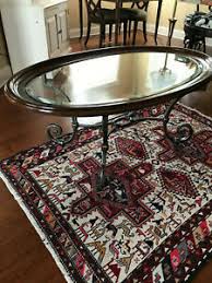Shop ethan allen's collection of living room small coffee tables featuring a range of materials, styles, sizes, and colors. Ethan Allen Coffee Table Oval Glass With Wood Iron Ebay