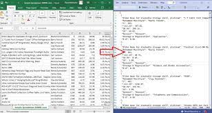 convert excel to json and json to excel