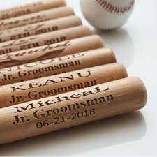 custom engraved baseball bat groomsmen