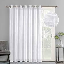 nicetown linen like patio door curtains