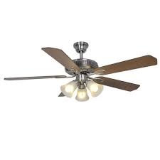 led indoor brushed nickel ceiling fan