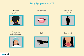 show symptoms of hiv