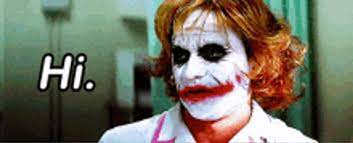 clown makeup hi joker meme gif gifdb com