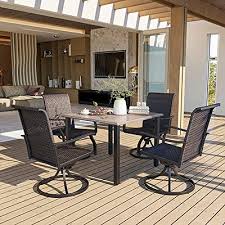 Vicllax Patio Dining Set For 4 Outdoor