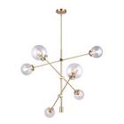 KYLO 6-Light Gold Chandelier with Clear Glass Canarm