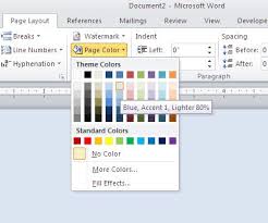How To Add Color Or A Picture To A Word Documents Background