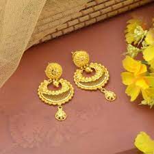 traditional gold earrings design