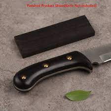 Amazon.com: Aibote 1 Pair Natural Black Ebony Wood Knife Handle Scales  Handles Slabs Knives Custom DIY Material Tools for Blank Blades(Each is  Unique) (12X4X0.8CM) : Sports & Outdoors