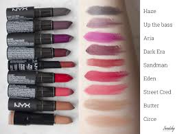 The butter one applies really smoothly, hence the name. Nyx Comparisons Swatchy