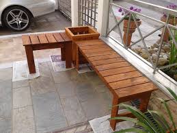 Bench And Planter Backyard Seating
