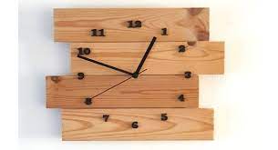 Wooden Wall Clock Reclaimed Wood