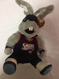 Search, discover and share your favorite sixers mascot gifs. Vintage Nba Philadelphia 76ers Mascot Hip Hop Rabbit 12 Plush 1923317544